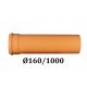 KANALIZACIJSKA CEV PVC Ø160 ZA ZUNANJO KANALIZACIJO 160/1000