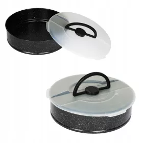 Pekač za torte Karl Hausmann s pokrovom 26 cm črna marmor
