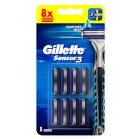 Gillette Blue 3 senzorski rezili za brivnik 8 kosov