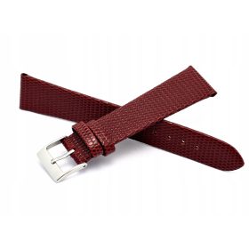 18MM bordo usnjen pas za uro Lizart