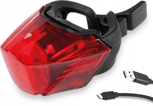 Kross Rdeča Dral II USB 3 LED Luč za Kolo 3 lm Baterija