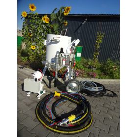 istilni stroj s peskalnim strojem 215L kompresor