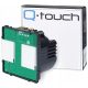 Stekleno dvojno stikalo na dotik, vgradno Qtouch črno QI.W2-TOUCH