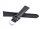 19 mm eleganten usnjeni pas za uro ATLANTIC BLACK