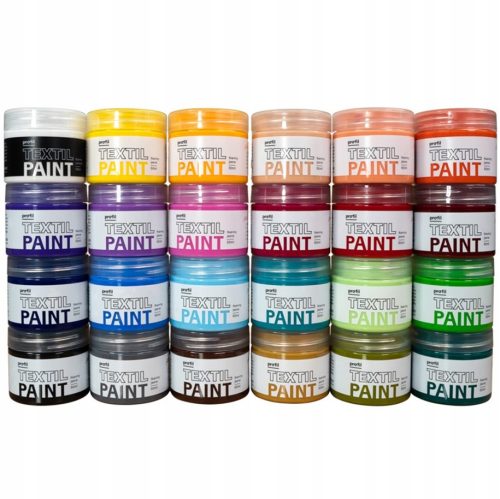 Profesionalen komplet barv za barvanje tekstila 24x50 ml