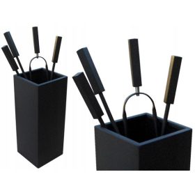 Set pribora za kamin Enigma-Art black