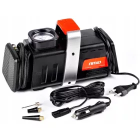   Električna kolesarska zračna črpalka 12V/230V Amio Acomp-02 črna