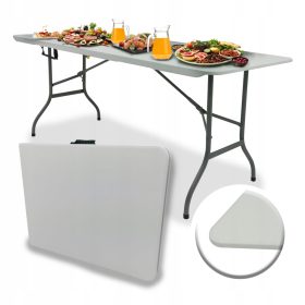 Stol Cateringowy składany w walizkę PARTY 180x70x74 bela