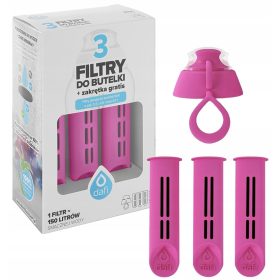  Filter za steklenice DAFI (3 kom.) + ROZA pokrov