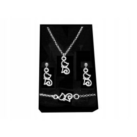 Slovenian Name: ELEGANTNA SREBRNA KOMPLET MAČK