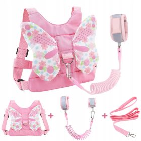 Rožnati varnostni pas 2 v 1 za otroke