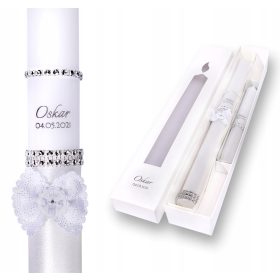 KRSTNA IN OBHAJILO SVEČKA ZA KRST IN OBHAJILO + ETUI