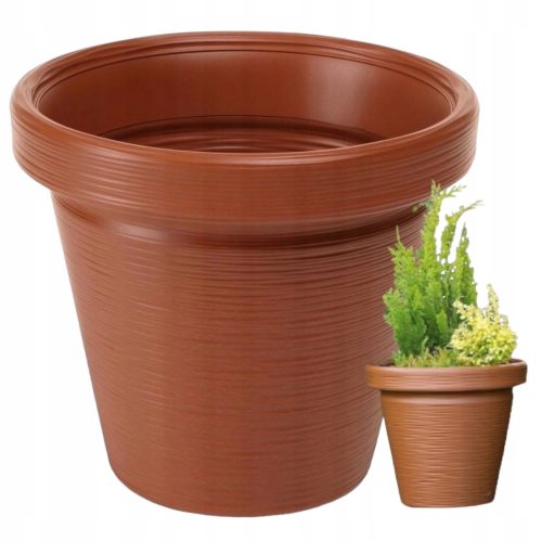 XXL Cvetlični lonec za vrt, 54 cm, Opečno rdeča