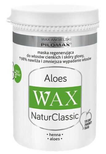 Maska za Lase NaturClassic Aloe s Heno 480ml - Intenzivna Regeneracija in Volumen