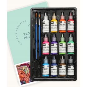   Barve za Tkanine - Komplet 12 kosov za Oblačila, Majice in Čevlje