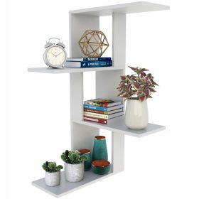 Pemo Kotna Polica za Knjige 47 x 21 cm Bela