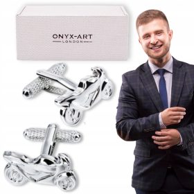 Srebrni manšetni gumbi Motocikel Speeder