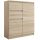 Moderen komod Mobene 80 x 40 x 98 cm, mat sonoma hrast