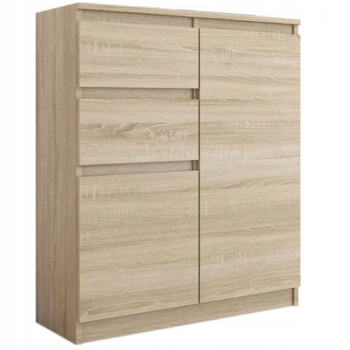 Moderen komod Mobene 80 x 40 x 98 cm, mat sonoma hrast