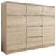 Komoda zbirka Mobene Modern 120 x 40 x 98 cm, hrast sonoma mat