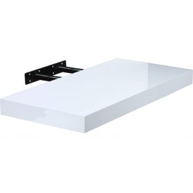   Stilista Bela Visoka Stenska Polica 60 x 23,5 cm - Elegantna in funkcionalna bela polica za steno, primerna za vsak prostor. Izdelana iz visokokakovostnega MDF materiala z oklepom iz PVC za dolgotrajn