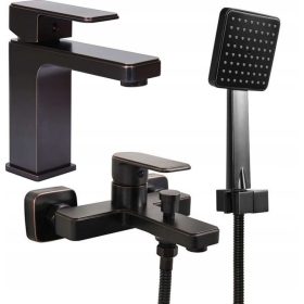 Eleganten komplet armatur za kopalnico Fala Retro Black 3