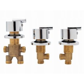   Glava ventila za masažno kad s kompletnim setom treh ventilov za hidromasažno kad