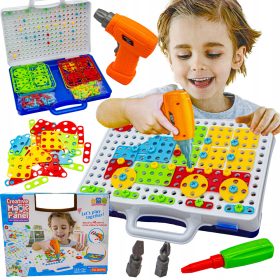 KREATIVNI KONSTRUKCIJSKI SET Z VRTALNIKOM IN VIJAKOM 3D