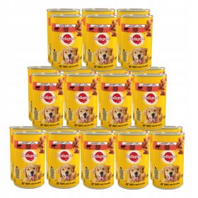 Pedigree premium mokra hrana za pse z govedino 24x400g