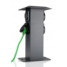 Električni vrtni drog s vtičnicami in stikalom