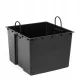Cvetlični lonec Lamela 34 cm x 34 x 28 cm, črna plastika