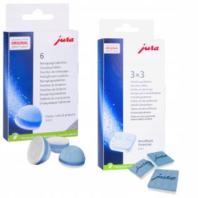 istilne in odkamnjevalne tablete za kavne aparate Jura
