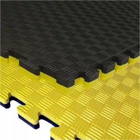 Piankasta otroška podloga za vadbo 100 cm x 100 cm rumena