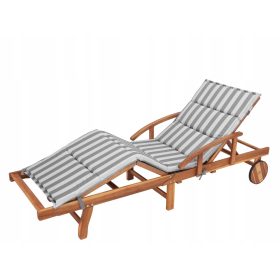   Blazina OLIWIER za ležalnik v vrtu ali na plaži 185 x 56 cm siva