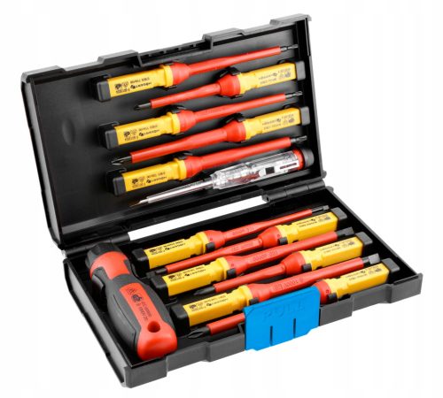 Električni izolirani izvijači Hoegert Technik HT1S997, 13-delni set