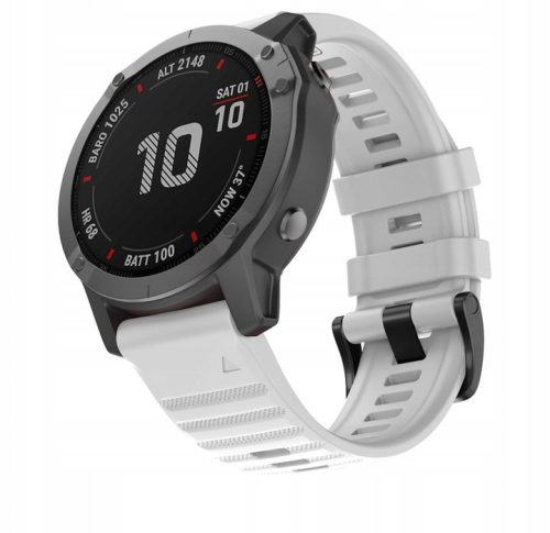 Nadomestni trak za Garmin Fenix 5/6/7 Pro/Solar QuickFit EasyFit 22mm - Bel