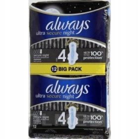 Always Ultra Nočne Higijske Dremalke s Krilci, 16 Kosov