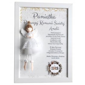   Prvo obhajilo Angel varuh 3D podoba, darilo, spominek od botre starih staršev