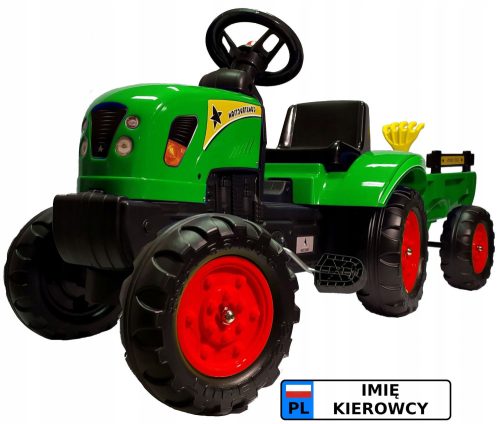Otroški traktor Agat s prikolico in PROMO tablico