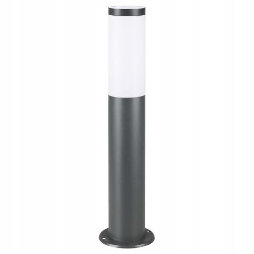 Vrtna svetilka Wideshop E27, okrogel steber za razsvetljavo, 48 cm, siv