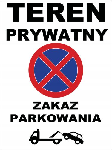  TABLA PREPOVEDANO PARKIRANJE, ZASEBNO OBMOČJE