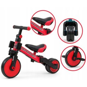 Milly Mally Optimus 3v1 Rdeči Tricikel za Otroke