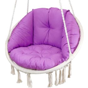 Boho Poduszka na Huštwakę Stork Nest - Vijolična