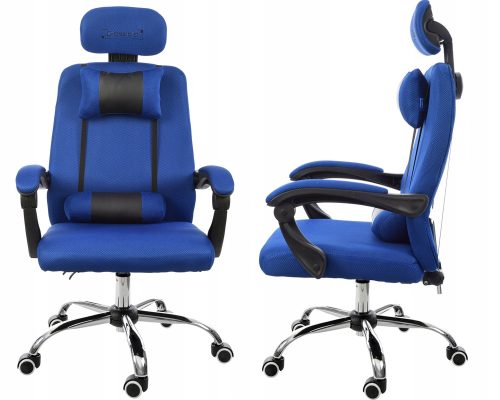  Gaming stol Giosedio GPX008, črno-modra mreža