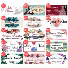 Nalepke za medene kozarce PS Hvala Hvala za goste - 100 kom.