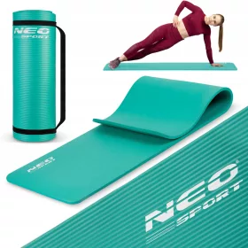 Mata za vadbo Neo-Sport 183 cm x 60 cm turkizna