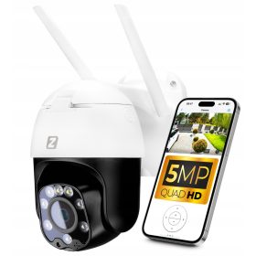   Varnostna kamera za zunanjo uporabo z WiFi in 3-kratnim povečanjem, ločljivostjo 5MPx in 2K