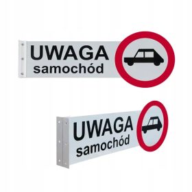 Opozorilna tabla za avto z dvostransko odsevnostjo