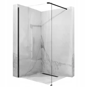 Prha stena WALK-IN AERO 90 x 195 cm Črna 8mm - REA 24H