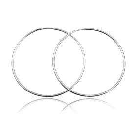  KLASIČNI SREBRNI VELIK OBROČASTI UHANI 4CM